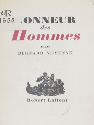 cover image of Honneur des hommes